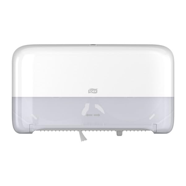 Tork Doppelrollenspender für Mini Jumbo Toilettenpapier Weiß T2, 555560