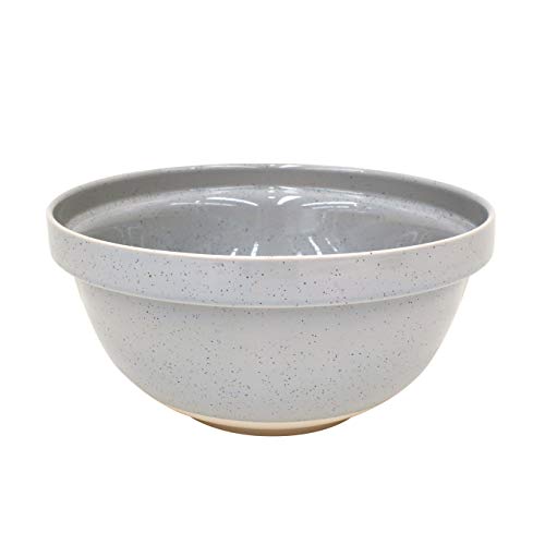 Casafina Fattoria Collection Stoneware Ceramic Large Mixing Bowl 12.25"/211 oz, Grey