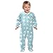 Emelivor Nautical Shells Starfish Blue Newborn Baby One-Piece Sleepers Cotton Sleepwear Outfits for Girls Boys Kids