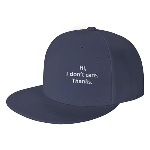 Hi I Don't Care Thanks Adjustable Outdoor Baseball Hat Flat Hat2