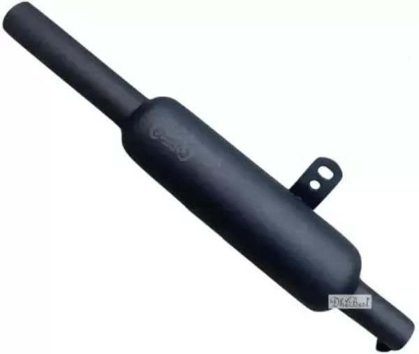 Dhe Best Bike Bullet Silencer Exhaust Indori Model Silencer Indori Black Compatible with RE Reborn 350.-picture-7