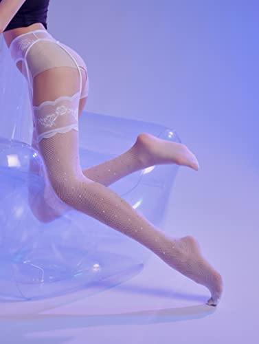 Image of Sahabowi Women Tights, Sheer High Waist Pantyhose, Vintage Control Top Stockings, Siwa7