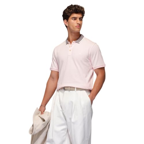 Image of WROGN Men's 100% Cotton Pique Polo T-Shirt | Solid | Slim Fit