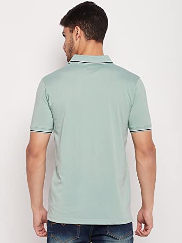 Image of UNIBERRY Men's Cotton Half Sleeves Solid Polo Neck T-shirt-MT4-BG 4XL