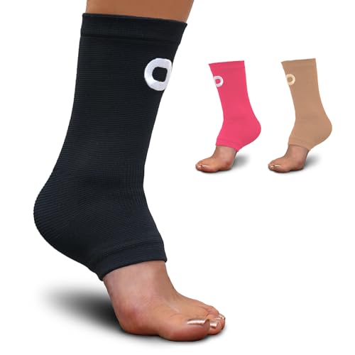 Ankle Brace Compression Sleeve for Men & Women (1 Pair) - Best Ankle Support Foot Braces for Pain Relief, Injury Recovery, Swelling, Sprain, Achilles Tendon Support, Plantar Fasciitis Socks