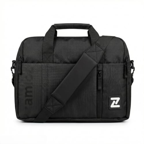 Image of 14L Professional Office Bag | Stylish Messenger Bag for Man | Up to 15.6'' | 3X Water-Resistant | Rainproof Zippers | Tablet Sleeve & Multiple Organisers | Premium Laptop Bags for Men & Women