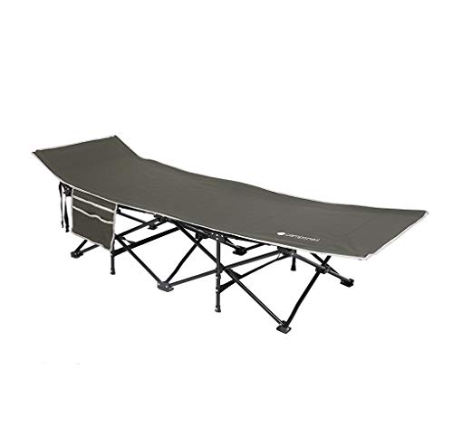 Campsnail キャンプ ベッド コット アウトドア 簡易べッド 折りたたみ サマーベッド 折り畳み ハイコット 耐荷重150kg ワンタッチ コンパクト 軽量 仮眠 防災用 来客用 収納袋付き (グレー)