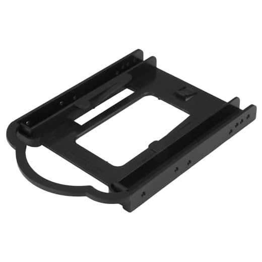 StarTech.com BRACKET125PT - Bracket de Montaje de DD/SSD de 2,5 para bahía de 3,5", Negro