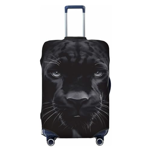 Luggage Cover Elastic Washable Suitcase Cover Dustproof Suitcase Protector Personalized Animal Panther Travel Luggage Baggage Covers For 18-32 Inch