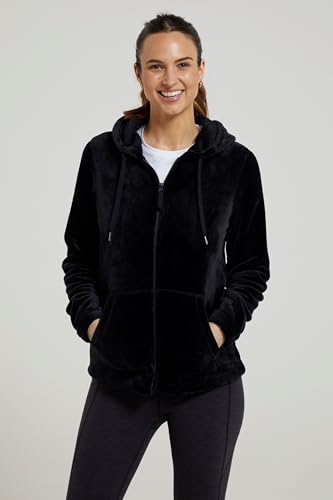 Mountain Warehouse Snaggle Womens Hooded Fleece - Soft, Warm & Insulating, Lots Of Pockets, Lightweight With Adjustable Hoodie - Ideal Winter Jacket - Image 3
