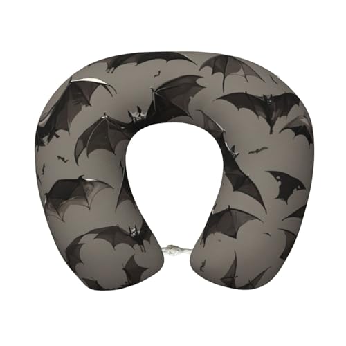 Almohada viscoelástica negra tamaño único para viaje miniatura 1