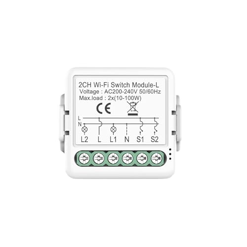 Module de commutation connecté 2 voies 5A télécommande d'application pour maison - 2