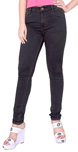 Image of FCK-3 Stretchable Denim Pencil Fit Regular Fit High Waist Jeans for Women