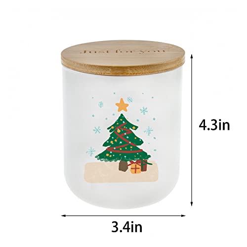 Lihome Christmas Candles - Christmas Gifts For Women Men, Candles For Home Scented, Handmade Ceramic Jar 11.5Oz Natural Soy Wax(Christmas Vanilla Coconut) #TOP5