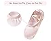 Stelle Ballet Shoes for Girls Satin/Ribbons Ballet Slippers Dance Shoes(Toddler/Little/Big Kids)(Ballet Pink(no Ribbon),2ML)
