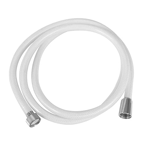 Amig - Flexible de douche universel Mod.9902 en PVC renforcé blanc | Longueur : 1,75 m | Tuyau long pour douches encastrées ou baignoires | Léger et...