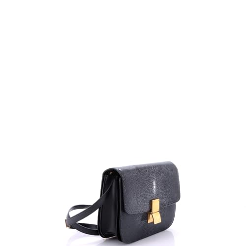 Pre-Loved Classic Box Bag Stingray Medium, Black2