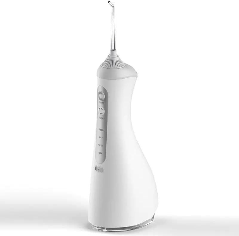 The New Portable Electric Brand Water flosser, Hand-held Dental Cleaner, H1 Water Dental flosser has Strong Cleaning Ability. (White)