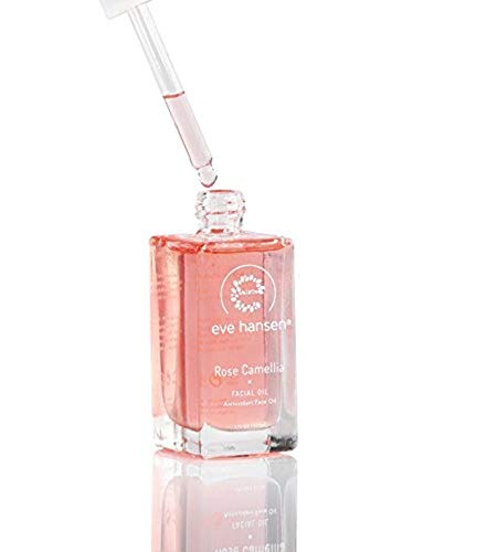 Eve Hansen Rose Camellia Facial Oil | Antioxidant Rich Anti-Aging Moisturizer With Rosehip, Grapeseed, Vitamin E, Squalane | For Fine Lines, Wrinkles, And Dry Skin 1.7 Oz #TOP1
