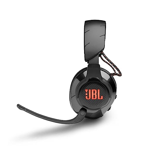 JBL Quantum 610 Over-Ear Gaming Kopfhörer – Wireless 2,4 GHz und 3,5 mm Klinke – Mit hochklappbarem Boom Mic und QuantumSurround Sound – Schwarz – Bild 4