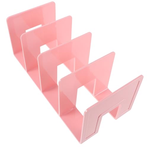 Operitacx Portariviste Verticale Acrilico con Separatori Organizzatore Multifunzionale per Libri e Documenti per Ufficio Biblioteca e Studio