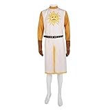 Xpsivponi King Arthur Costume The king's royal costume for Halloween (MY202219, XL)