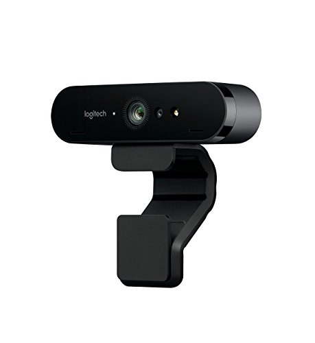 Logitech BRIO Ultra HD Webcam for Video Conferencing Recording and Streaming (Black) (Renewed)
