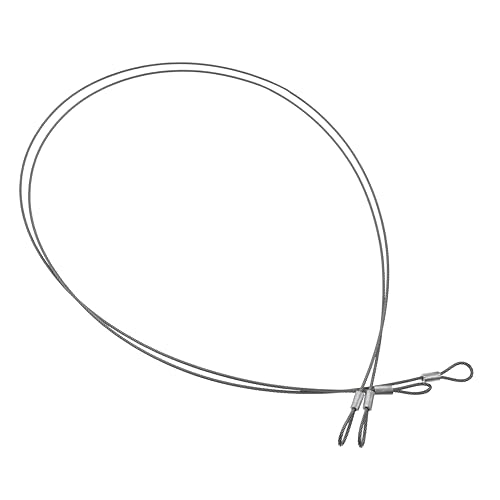 ETHZZLE High-tensile Wire Lock Cable 2pcs Braided Security Cables for Locks Safety