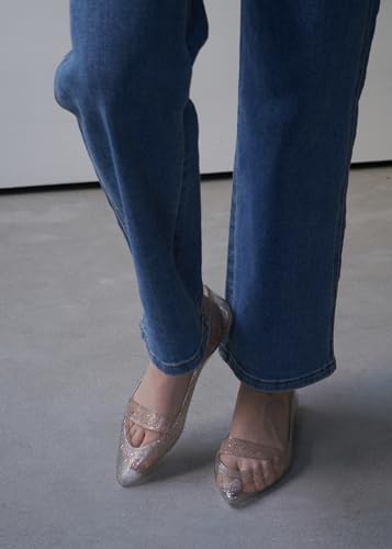 Image of Sleek /Pointed Toe Dress Slip on Jellies, Ballet flats /Jelly Sandal Shoes for Women