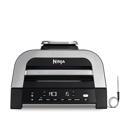 Ninja MAX 6-in-1-Grill & -Heißluftfritteuse für den Innenraum, 6 Kochfunktionen, für bis zu 6...