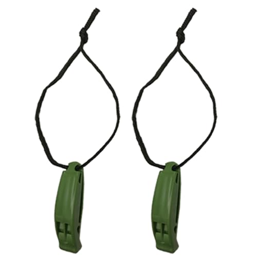 2Pcs Whistles Emergencies Keychains Whistles Outdoor Camping Whistles Emergencies Survival Whistles