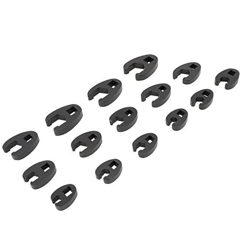 Image of SCITOO 15 Piece Crowfoot Wrench Metric Set Metric 8 to 24 mm Sizes