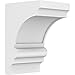 Ekena Millwork CORP07X08X12DIA PVC Corbel, 7"W x 8"D x 12"H, White