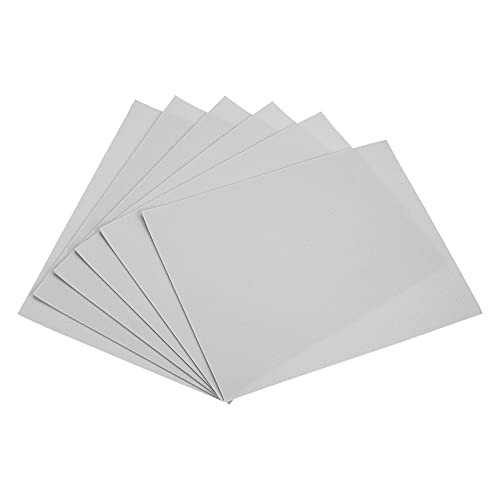 Image of uxcell Light Grey EVA Foam Sheets 11 x 8 Inch 1.8mm Thickness for Crafts DIY Projects, 6 Pcs