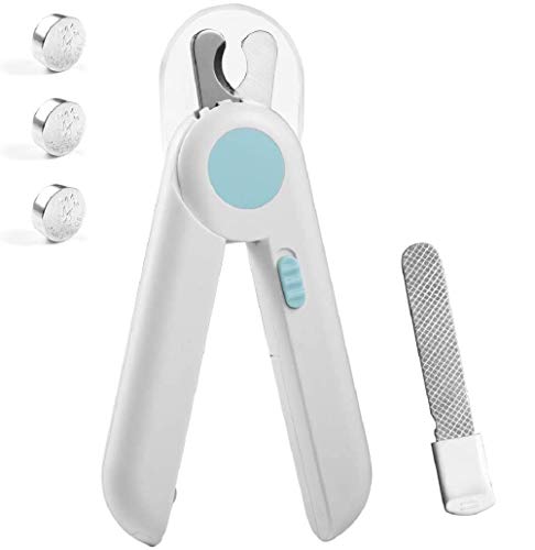 最安値 ペット用爪切り 猫爪切り 犬爪切り 飛び散り防止 ネイルトリマー ライト付き 猫 ハサミ ペット ハサミ 便利 无毒 Abs素材 ヤスリ付き 中小型犬や猫に適用 取扱簡単 軽量 持ちやすい 爪収納カバー 爪やすり搭載 ブルー の価格比較