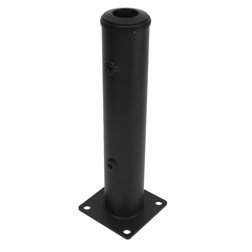 XHTLLO Adjustable Flag Pole Holder Base Bracket for Deck Umbrella Mount, Sturdy Stainless Steel Umbrella Stand for Garden and Backyard