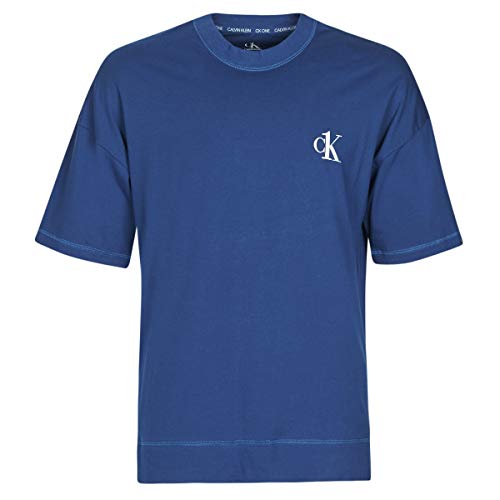 Calvin Klein S/S Crew Neck T-Shirt, Perth Blue, L