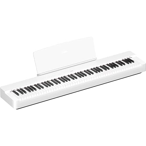Yamaha P-125 - Piano digital portátil esbelto, dinámico y potente, combinado con la tecnología más vanguardista, color blanco