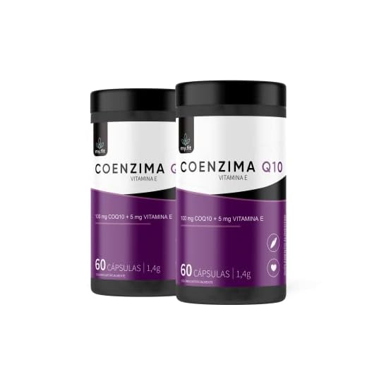 Kit 2x COQ-10 100mg por Softgel, Total 120 Doses - Fórmula Sinérgica com Vitamina E