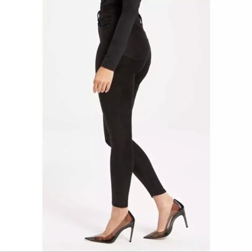 Good American Good Legs Suede-Like Skinny Jeans in Black Size 0/252