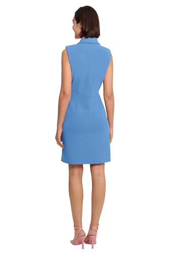 Donna Morgan Women's Lapel Collared Career Sheath Dress Office Workwear Desk to Dinner Event Reception Ceremony4