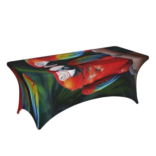 Nappe rectangulaire extensible anti pli nappe bicolore 1,8m