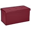 Cosylandottomanbenchwithstorage30x15x15infoldingleatherottomanrectanglefootstoolfoldablestoragechestottomanfootrestfootstoolcollapsiblewithlidforbedroomlivingroomburgundy  Urban Country Home Decor Cosyland ottoman bench with storage 30x15x15in folding leather ottoman rectangle foot stool foldable storage chest ottoman footrest footstool collapsible with lid for bedroom living room burgundy  urban country home decor