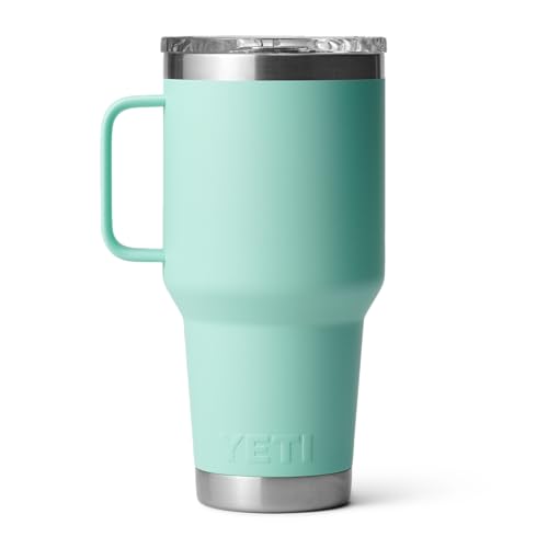 YETI Rambler Travel Mug, Stainless Steel Vacuum Insulated Mug with Stronghold Lid, Seafoam, 30 oz (887 ml) - Image 3