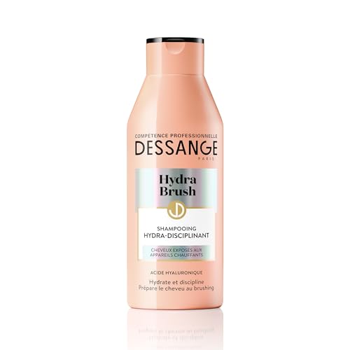 Dessange - Champú hidratante y disciplinante – Preparación para el cepillado – Fórmula enriquecida con ácido hialurónico – Para todo tipo de cabello – Hydra Brush – 250 ml