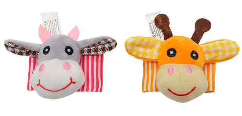 4 Pcs Baby Rattles Toys For 0-12 Month Boy Girl, Soft Baby Wrist Rattle Foot Finder Socks Set, Infant Newborn Sensory Toy For 3-6 Months Kids Toddler Birthday Holiday Present (Giraffe) #TOP5