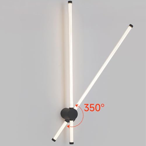 Lámparas de pared giratorio con ángulo ajustable de 350 grados y luz cálida 2
