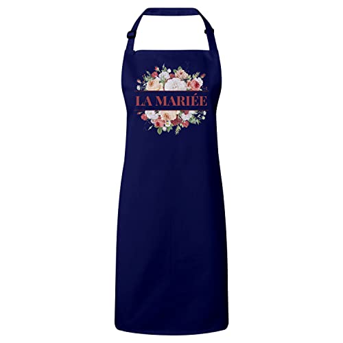Tablier cuisine mariée anti-tache protection robe de fiançailles