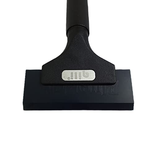 Image of Phoenix Enterprise Squeegee Heavy duty Nylon rubber with aluminum alloy strong bracket and handle with anti-slip grain handle cover for cleaning window , Vinyl application, tint application, etc. with allen key (Pack of 2)
