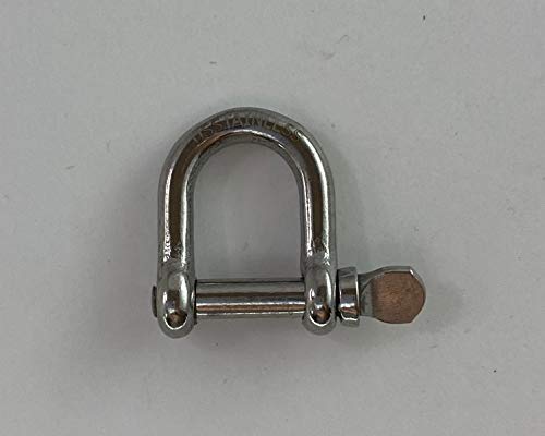 US STAINLESS 5 Pieces Stainless Steel 316 Forged D Shackle 1/8" (3mm) Type K Marine Grade - Image 6